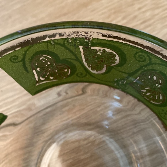 MCM Green & Gold Ivy Leaf Bowl & Plate - Picture 9 of 10